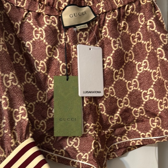 Gucci Burgundy and Cream Monogram Track Set - Picture 8 of 11